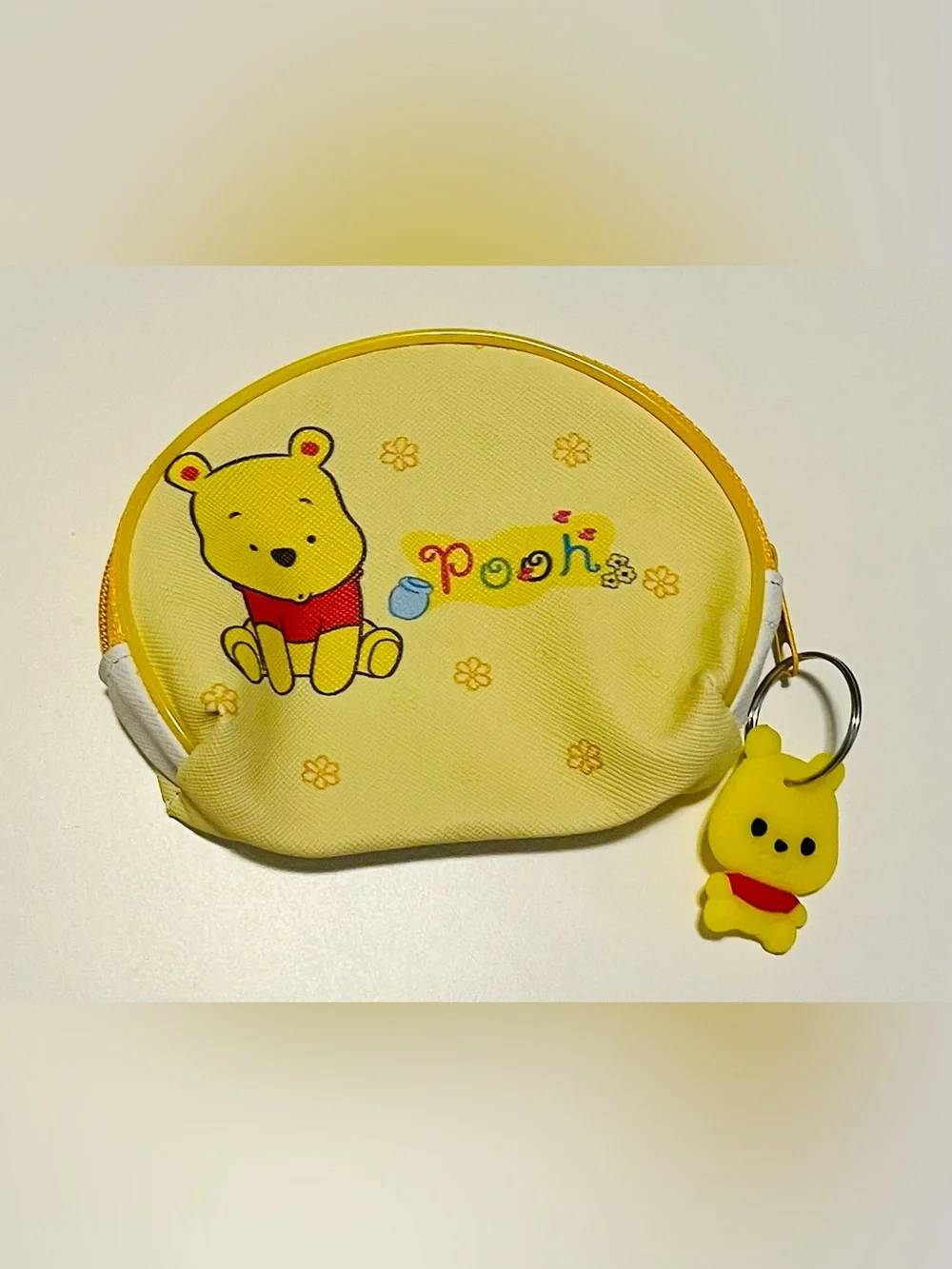 Yellow Winnie the Kids Coin Pouch with Keyring
